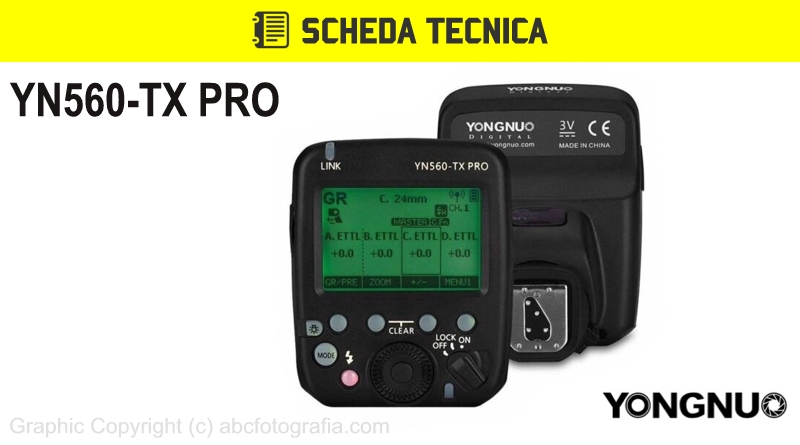 Scheda Tecnica Trigger Yongnuo YN560-TX Pro